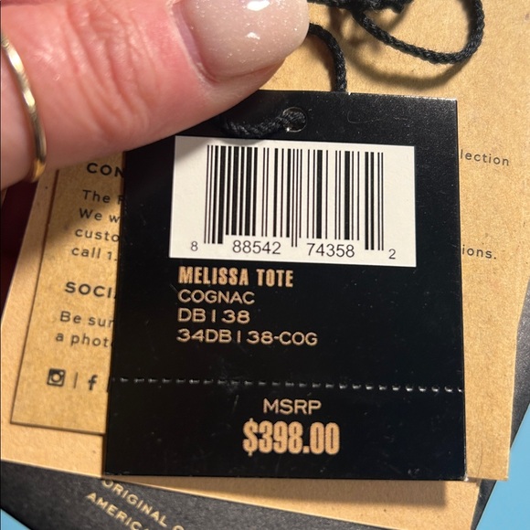 Frye Melissa Tote in Cognac aged to perfection leather. Super clean inside - Picture 7 of 12